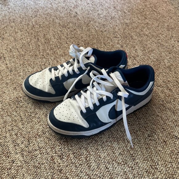 Nike Dunks Navy Blue White - Mens Size 10 - Picture 1 of 6